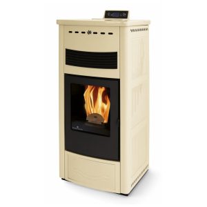 Poêle à granules ventilé céramique - ORIGINE PHEBO Maia Maxi 12.7 kW