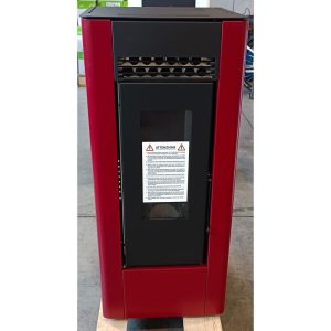 Poêle à granules étanche FIREMATIC C12 Bordeaux 11.6 kW