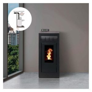 Poêle à granulés étanche INTERSTOVES Marina Concentrique 11 kW
