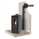 PACK : Poêle à granules étanche INTERSTOVES Marina 14 kW