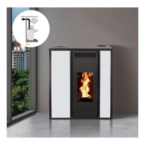 PACK Poêle à granules étanche INTERSTOVES Tessa Concentrique 10 kW
