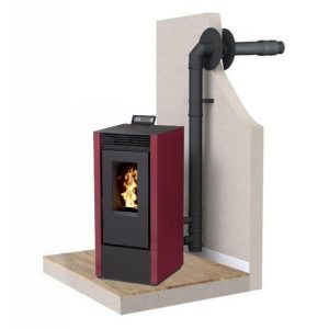 Poêle à granules étanche canalisable - INTERSTOVES Marina 14C 14 kW
