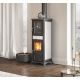 Poêle à bois avec four - LA NORDICA Gemma Forno.165 Ceramica 7.3 kW