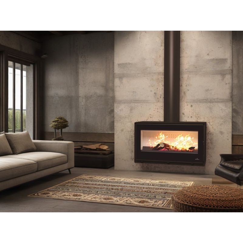 Poêle à bois suspendu BRONPI Cairo 110 Box 15 kW