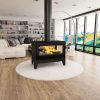 Poêle à bois 2 vitres sur pieds - BRONPI Cairo 90-D Box 13 kW