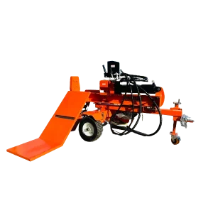 Fendeuse de bûches thermique 40 tonnes LIDERFARM avec lève-bûche