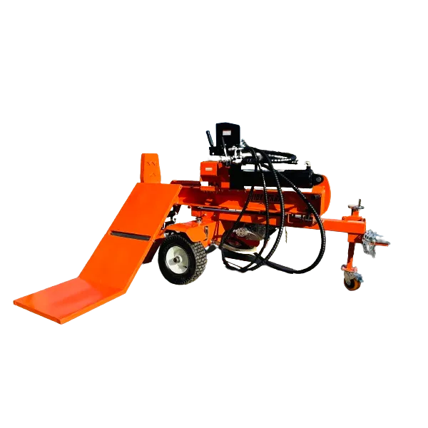 Fendeuse de bûches thermique 40 tonnes LIDERFARM avec lève-bûche
