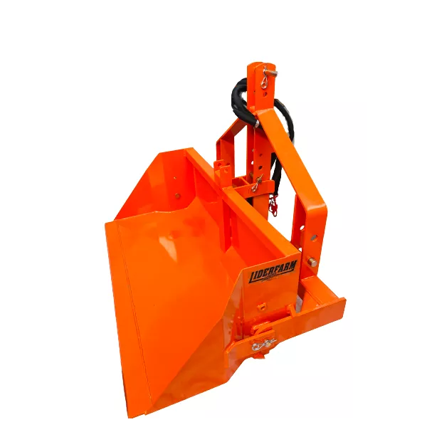Godet à basculement hydraulique LIDERFARM 1,20 m - micro-tracteur 15-30 CV