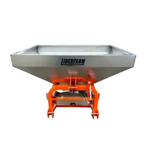 Épandeur d'engrais inox 600 L LIDERFARM pour micro-tracteur