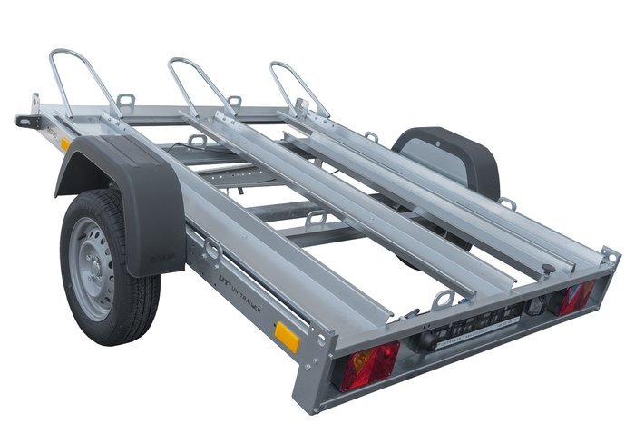 Remorque porte-motos UNITRAILER MOTO 3/R - 3 rails, amortisseurs – Image 3