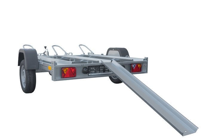 Remorque porte-motos UNITRAILER MOTO 3/R - 3 rails, amortisseurs – Image 6