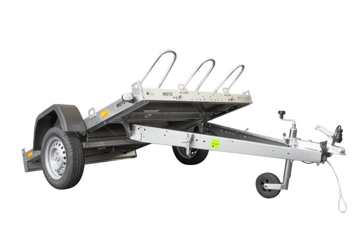 Remorque porte-motos basculante UNITRAILER MOTO 3 - 3 motos, 750 kg – Image 4
