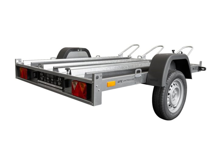 Remorque porte-motos basculante UNITRAILER MOTO 3 - 3 motos, 750 kg – Image 5