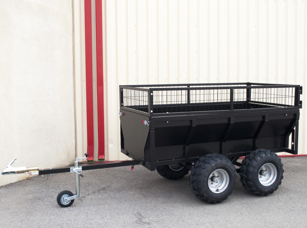 Remorque quad 2 essieux benne bascule manuelle - PTC 1200 kg