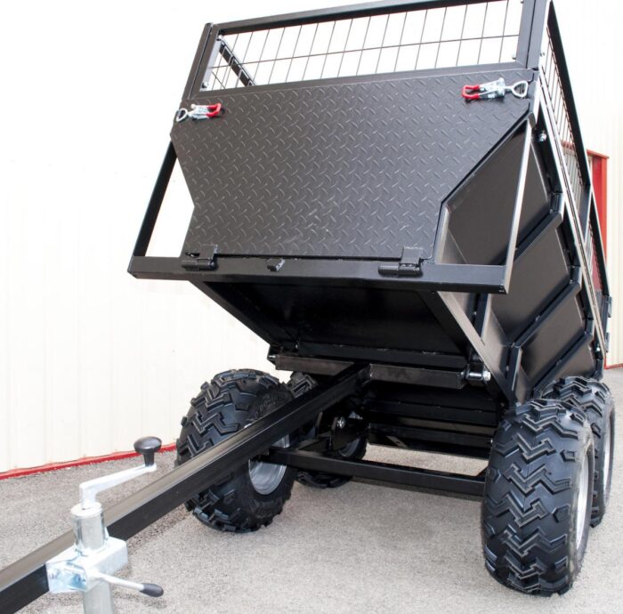 Remorque quad 2 essieux benne bascule manuelle - PTC 1200 kg – Image 3