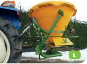 Épandeur de sel Vert Service 300 L pour micro-tracteur