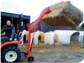 Chargeur de balles Vert Service 400 kg pour micro-tracteur