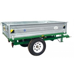 Remorque benne tracteur GEO RM15 - 1500 kg, bennage hydraulique
